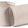 GO&SO Tall Drum Linen Lamp Shade White Texture Modern-0