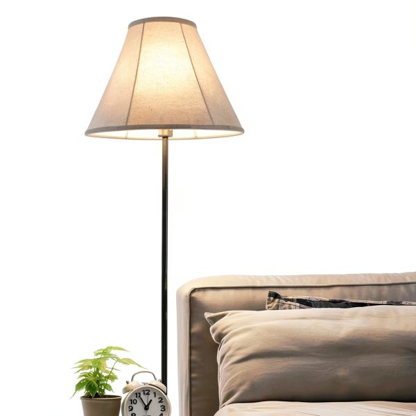 GO&SO Linen Lamp Shade Bell Shape Natural Fabric Table Floor-8