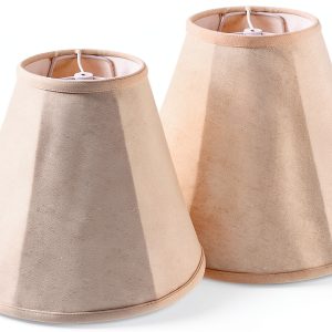 GO&SO Linen Lamp Shade Bell Shape Natural Fabric Table Floor-0
