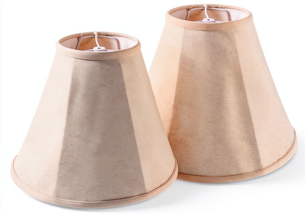 GO&SO linen lamp shade in bell shape on a table lamp