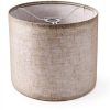 Linen Lamp Shade LEYINPEI Beige Modern Screw-on Lighting-2