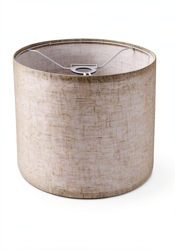 Linen Lamp Shade LEYINPEI Beige Modern Screw-on Lighting-2