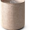 YoflowX Linen Drum Lampshade Modern Beige Floor Lamp-1