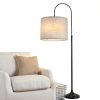 LEYINPEI Linen Lamp Shade Beige Modern Round Lined-6