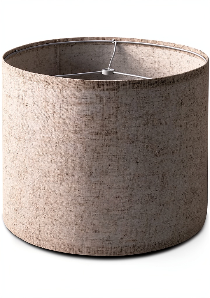 Installing Koorle Linen Lamp Shade Beige Modern Wall Mount Lined on a wooden desk