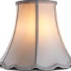 Saangseon White Lamp Shade Art Deco Style Polyester Fabric-2