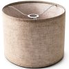 Linen Lamp Shade LEYINPEI Beige Modern Screw-on Lighting-0
