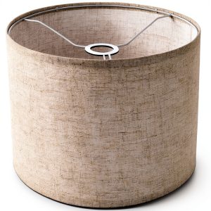 Linen Lamp Shade LEYINPEI Beige Modern Screw-on Lighting-0