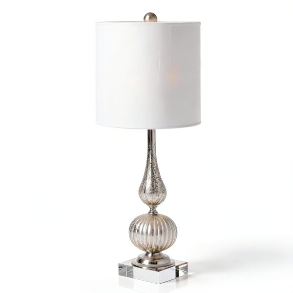 GO&SO Tall Drum Linen Lamp Shade White Texture Modern-5