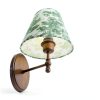 VIHOSE Clip On Lampshade French Toile Fabric Candle Bulb-2