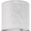 GO&SO Tall Drum Linen Lamp Shade White Texture Modern-7