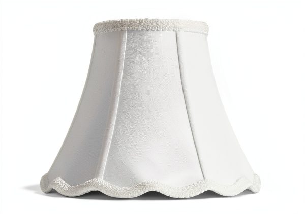 Saangseon White Lamp Shade Art Deco Style Polyester Fabric-1