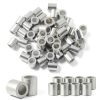 Auvotuis Aluminum Wire Rope Sleeves Crimp Loops Industrial-6