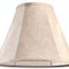 GO&SO Linen Lamp Shade Bell Shape Natural Fabric Table Floor-6