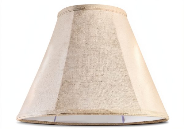 GO&SO Linen Lamp Shade Bell Shape Natural Fabric Table Floor-6