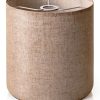 YoflowX Linen Drum Lampshade Modern Beige Floor Lamp-0