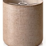 YoflowX Linen Drum Lampshade Modern Beige Floor Lamp-0