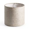YoflowX Linen Drum Lampshade Modern Beige Floor Lamp-6