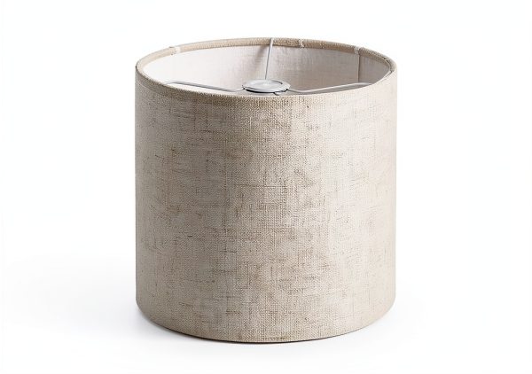YoflowX Linen Drum Lampshade Modern Beige Floor Lamp-6