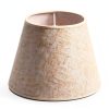 WOLEILEJIN Beige Linen Lamp Shade Modern Spider Fit-1