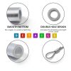 Auvotuis Aluminum Wire Rope Sleeves Crimp Loops Industrial-3