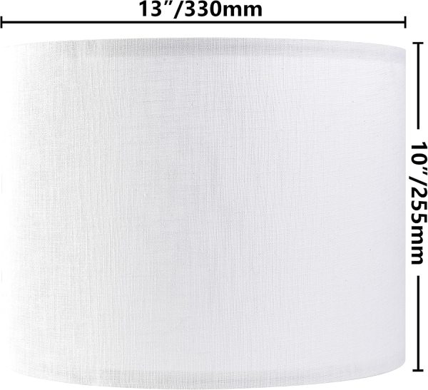 GO&SO Linen Drum Lamp Shade Spider Fitter Home Decor-1