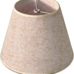 WOLEILEJIN Beige Linen Lamp Shade Modern Spider Fit-0