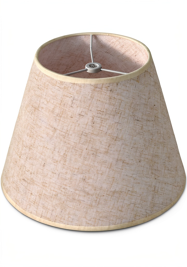 Installing WOLEILEJIN Beige Linen Lamp Shade Modern Spider Fit on a wooden desk