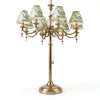 VIHOSE Clip On Lampshade French Toile Fabric Candle Bulb-3