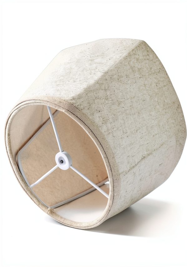 GO&SO Linen Lamp Shade Bell Shape Natural Fabric Table Floor-5