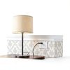 Linen Lamp Shade LEYINPEI Beige Modern Screw-on Lighting-4