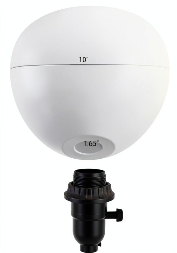 KK magsun White Plastic Mushroom Lamp Shade Durable Shatter-2