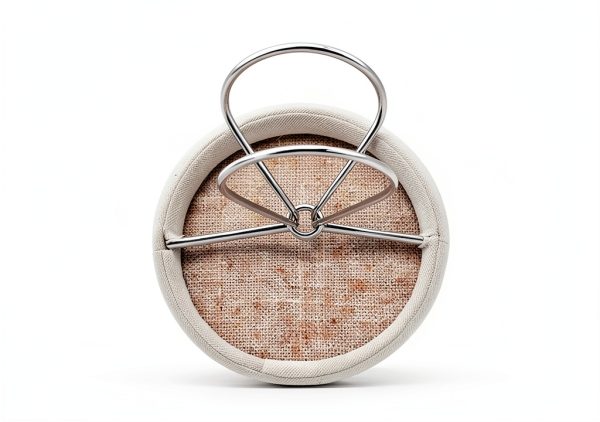 Urbanest Linen Lamp Shade Handmade Modern Checkered Oatmeal-2