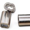 Wire Rope Crimping Loop Sleeves Silver Tone Aluminum-1