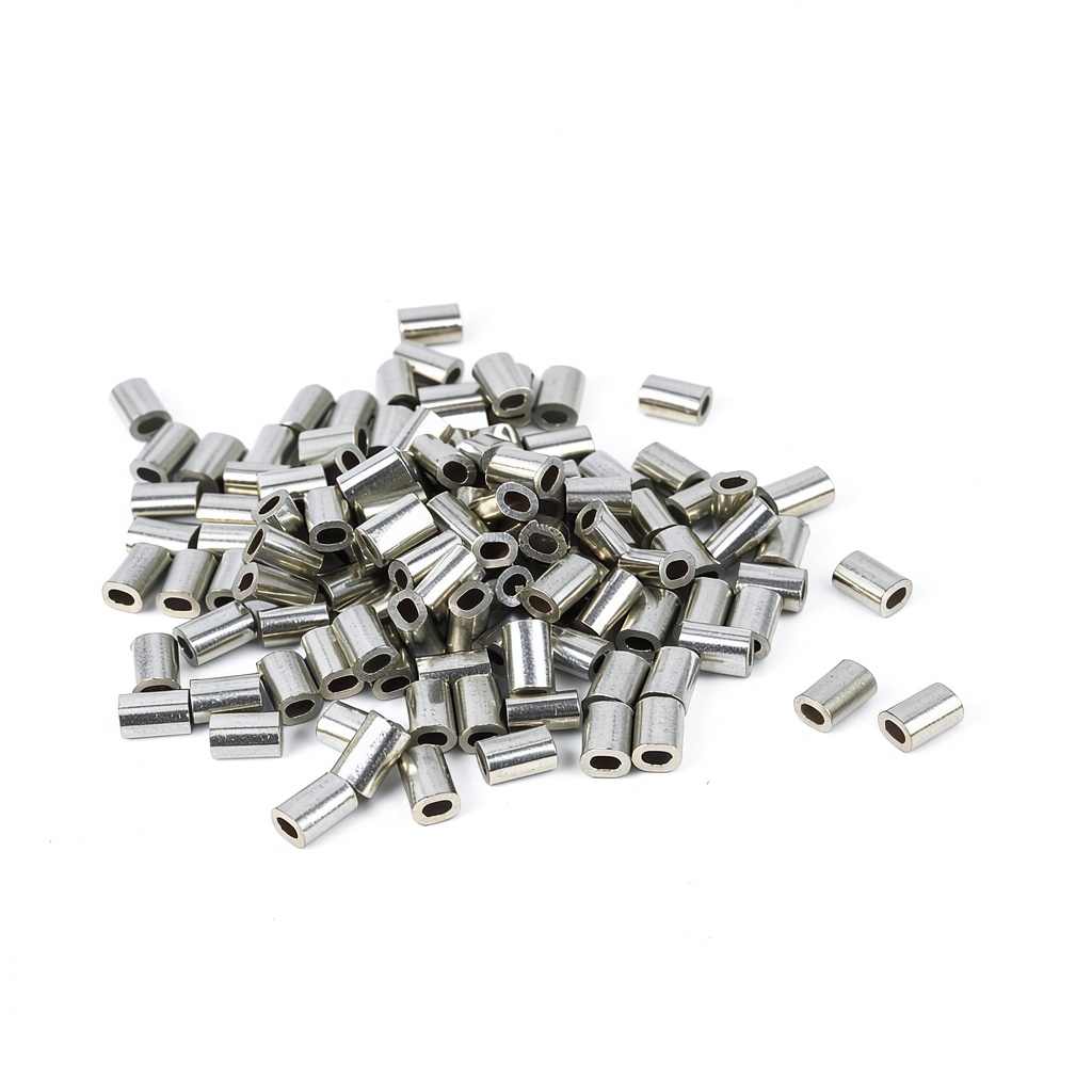 Wire rope aluminum sleeve in use