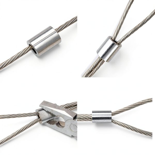 FOJOO Heavy-Duty Aluminum Crimp Sleeves 200pcs-5