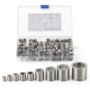 uxcell Wire Rope Crimping Loop Sleeves Aluminum-0