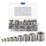 uxcell Wire Rope Crimping Loop Sleeves Aluminum-0