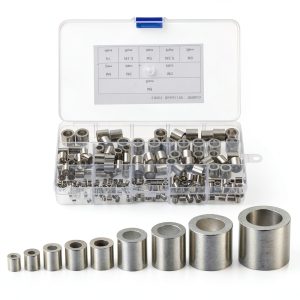 uxcell Wire Rope Crimping Loop Sleeves Aluminum-0