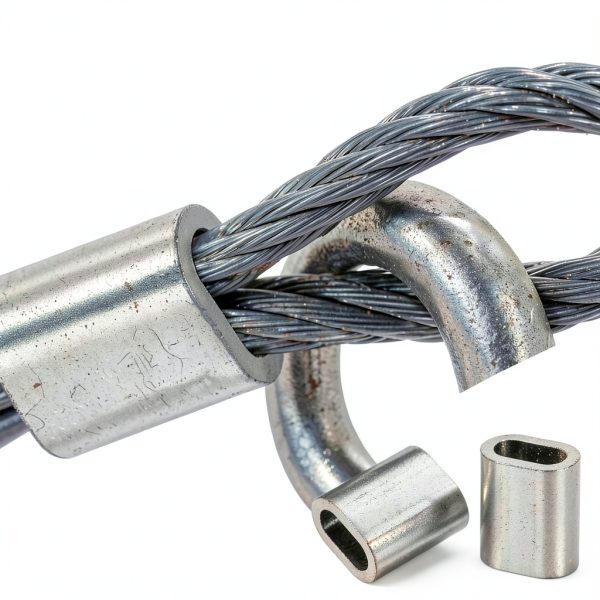 Copper Crimp Sleeve uxcell Wire Rope Ferrule-4