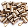 Wire Rope Crimping Loop Sleeves Silver Tone Aluminum-4