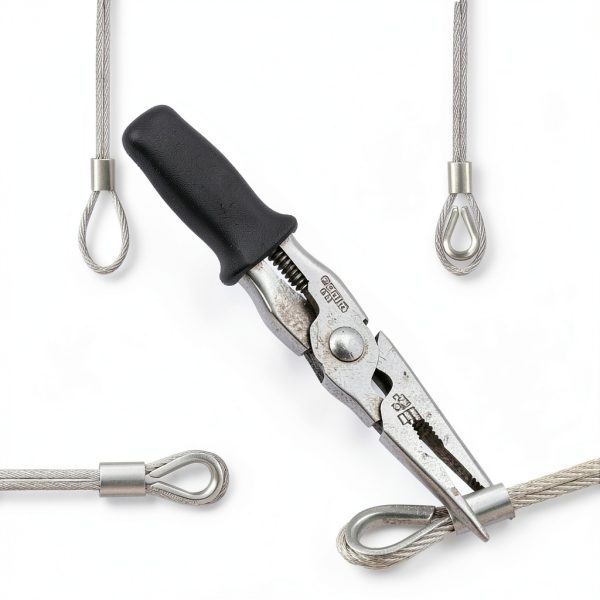 Eowpower Wire Rope Crimping Loop Sleeves Aluminum 3/16 inch-2
