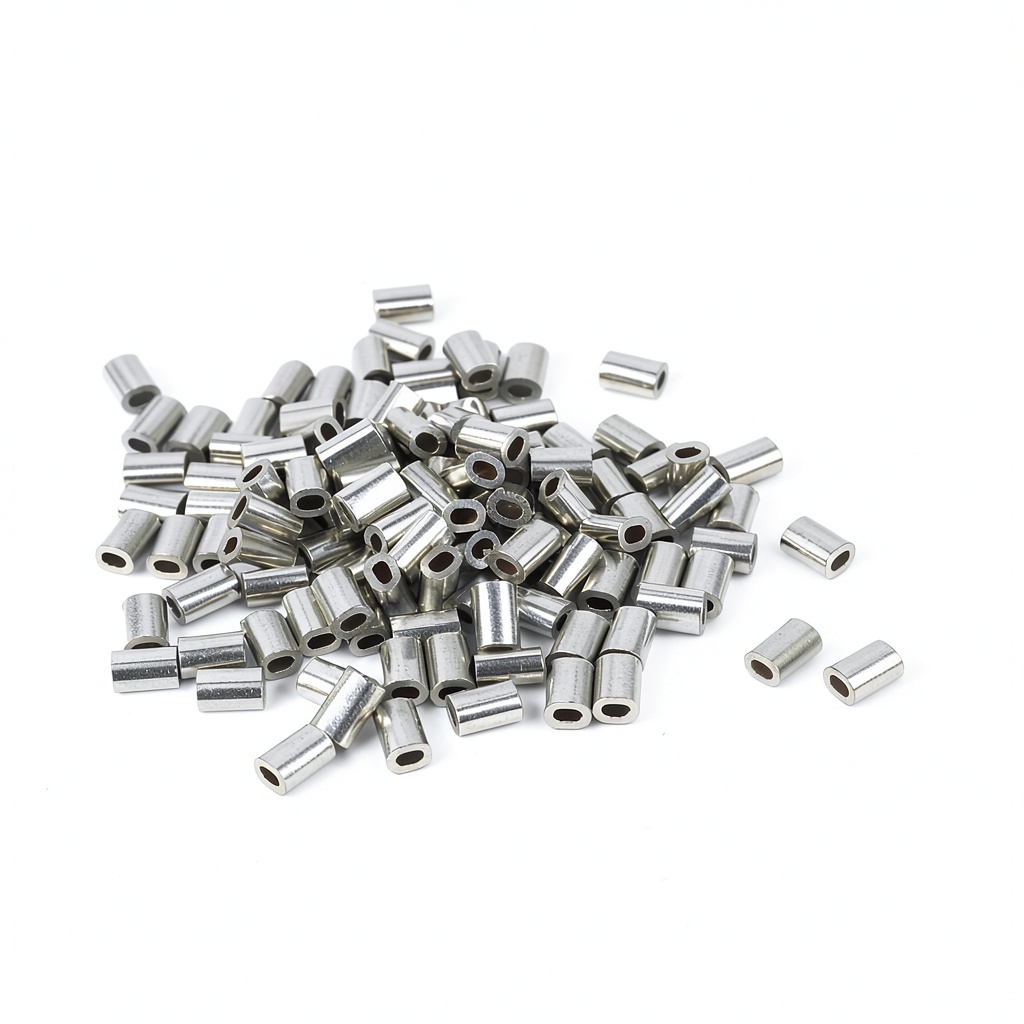 Wire rope aluminum sleeve in use