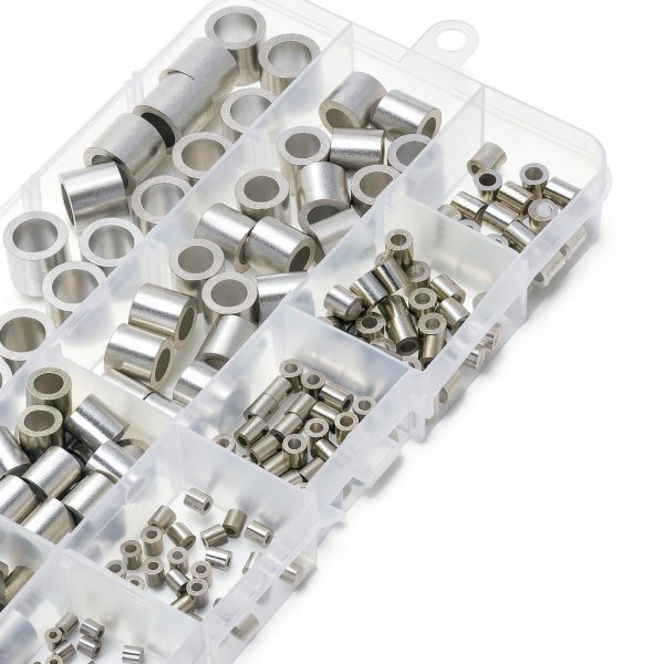 uxcell Wire Rope Crimping Loop Sleeves Aluminum-5