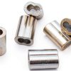 Wire Rope Crimping Loop Sleeves Silver Tone Aluminum-7